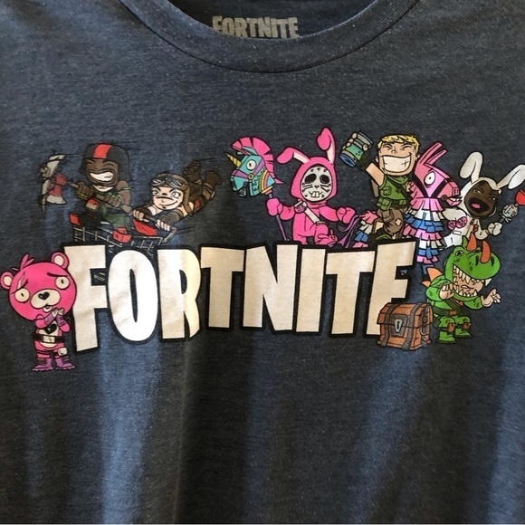 Fortnite blue short sleeve graphic tee in size L - Picture 3 of 4